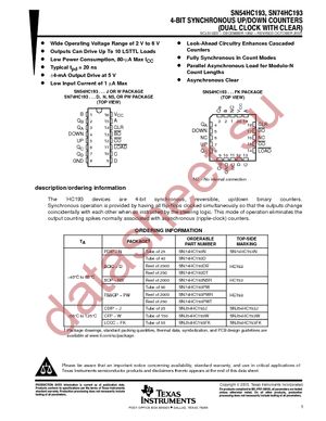 SN74HC193D datasheet  